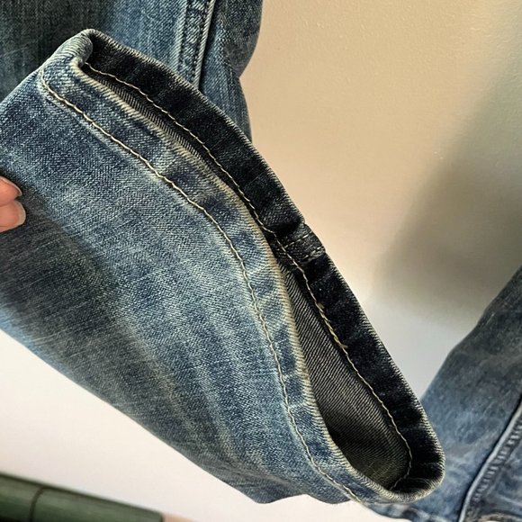 Levi's Low Twist Denim Blue Jeans sz 32W - Picture 5 of 11